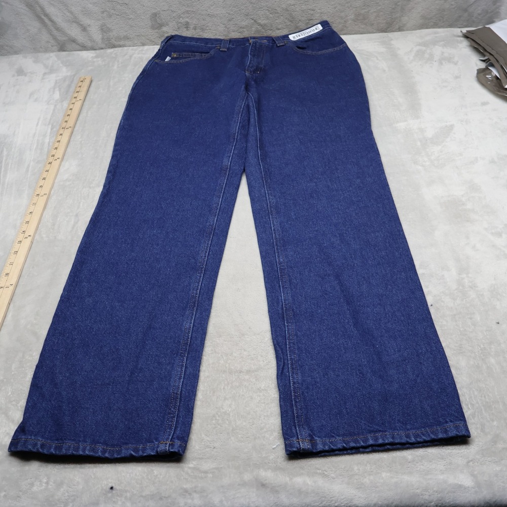 Carhartt Jeans Mens 32x34 Blue Denim Relaxed Straight Workwear Heavy Rugged NEW
